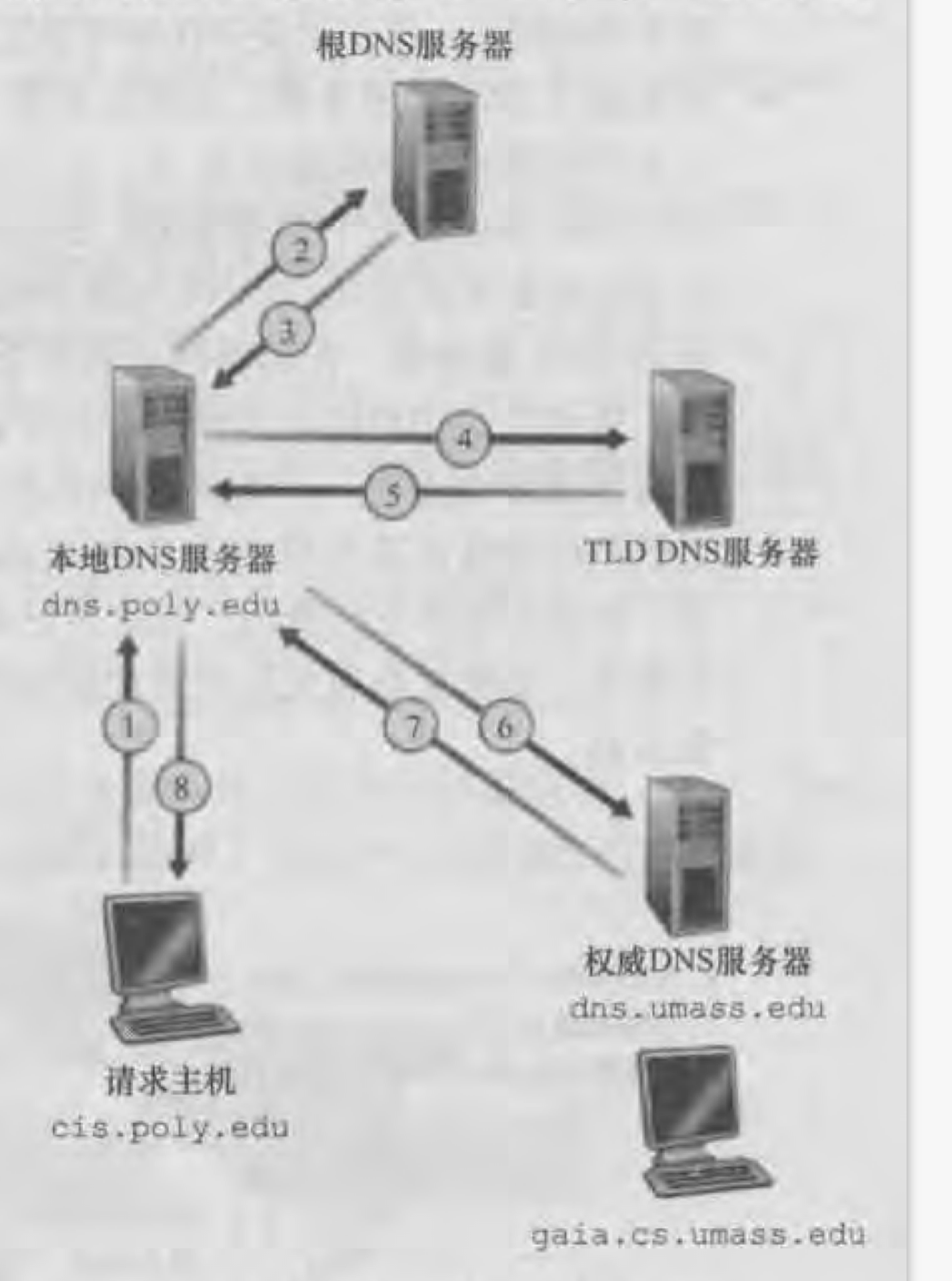 各种DNS服务器的交互